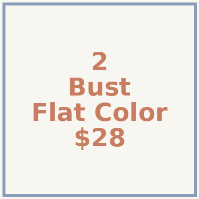 Bust Flat Color Example